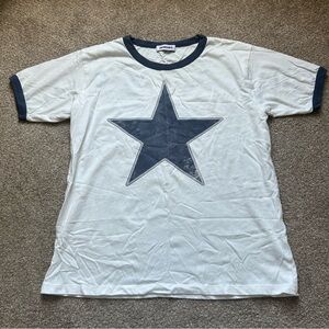 REVOLVE White and Blue Star Graphic Short Sleeve Tee